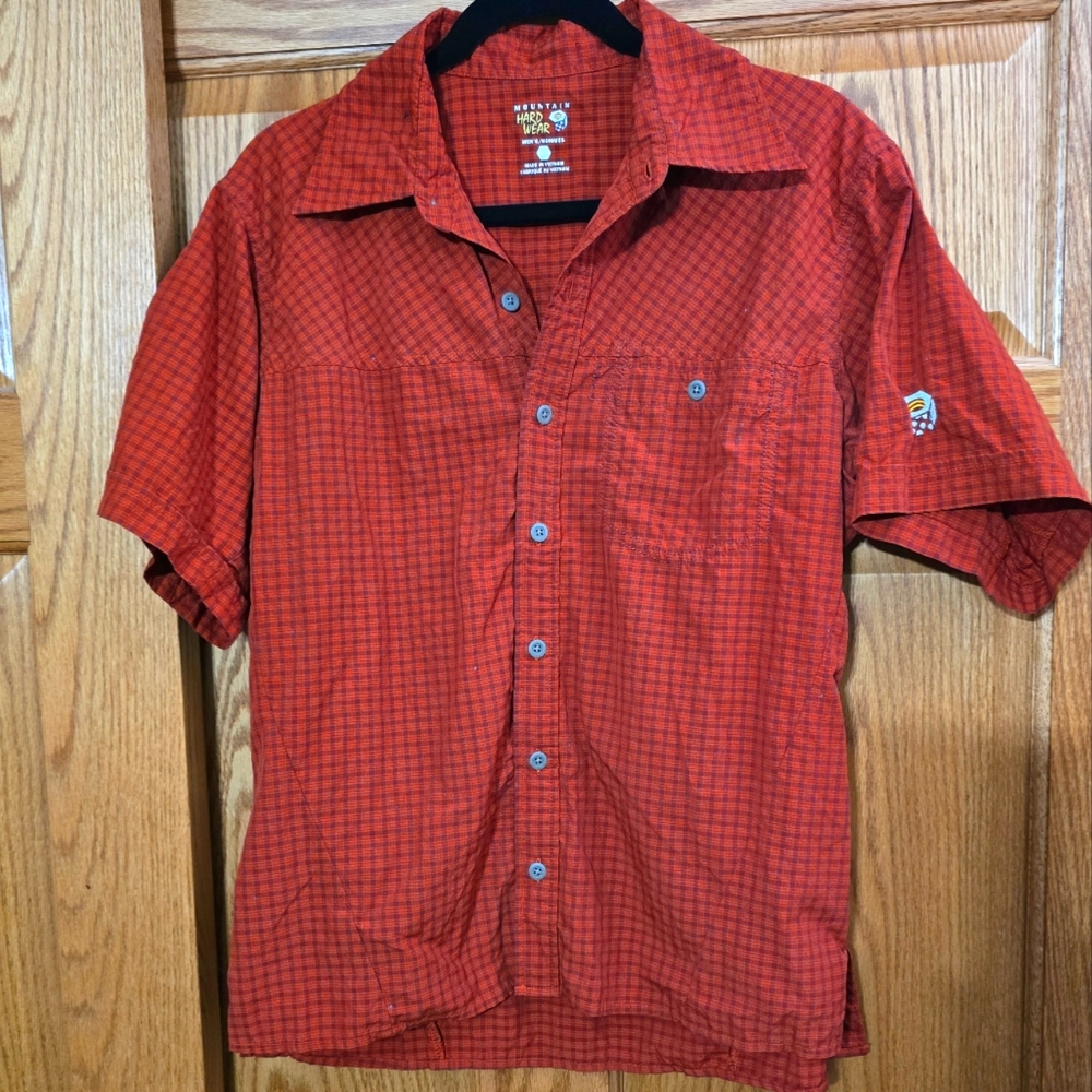 Mountain Hardwear plaid button down (orangeRed) GUC